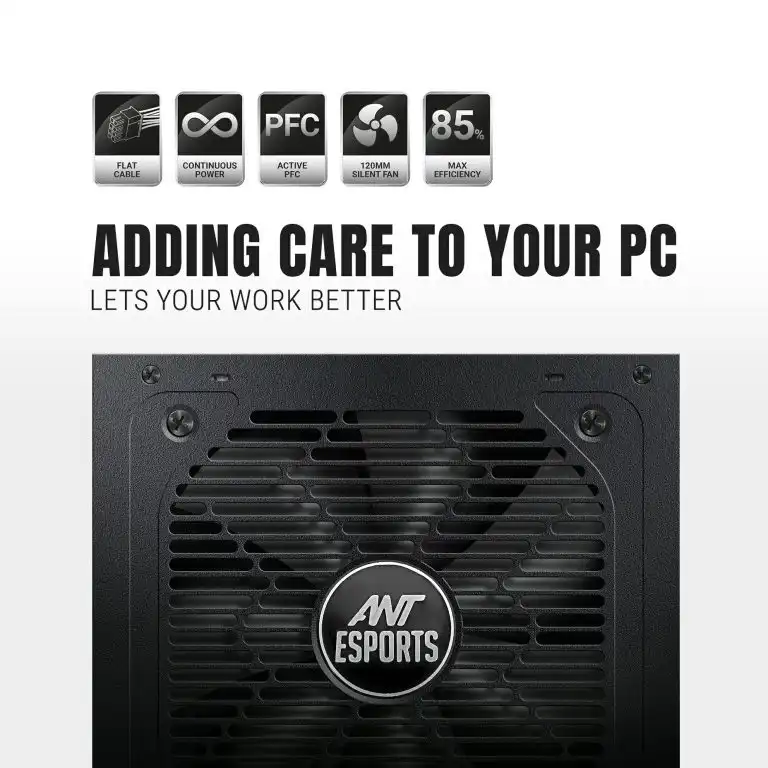 Ant Esports FG850 850W 80 Plus Gold Power Supply 4