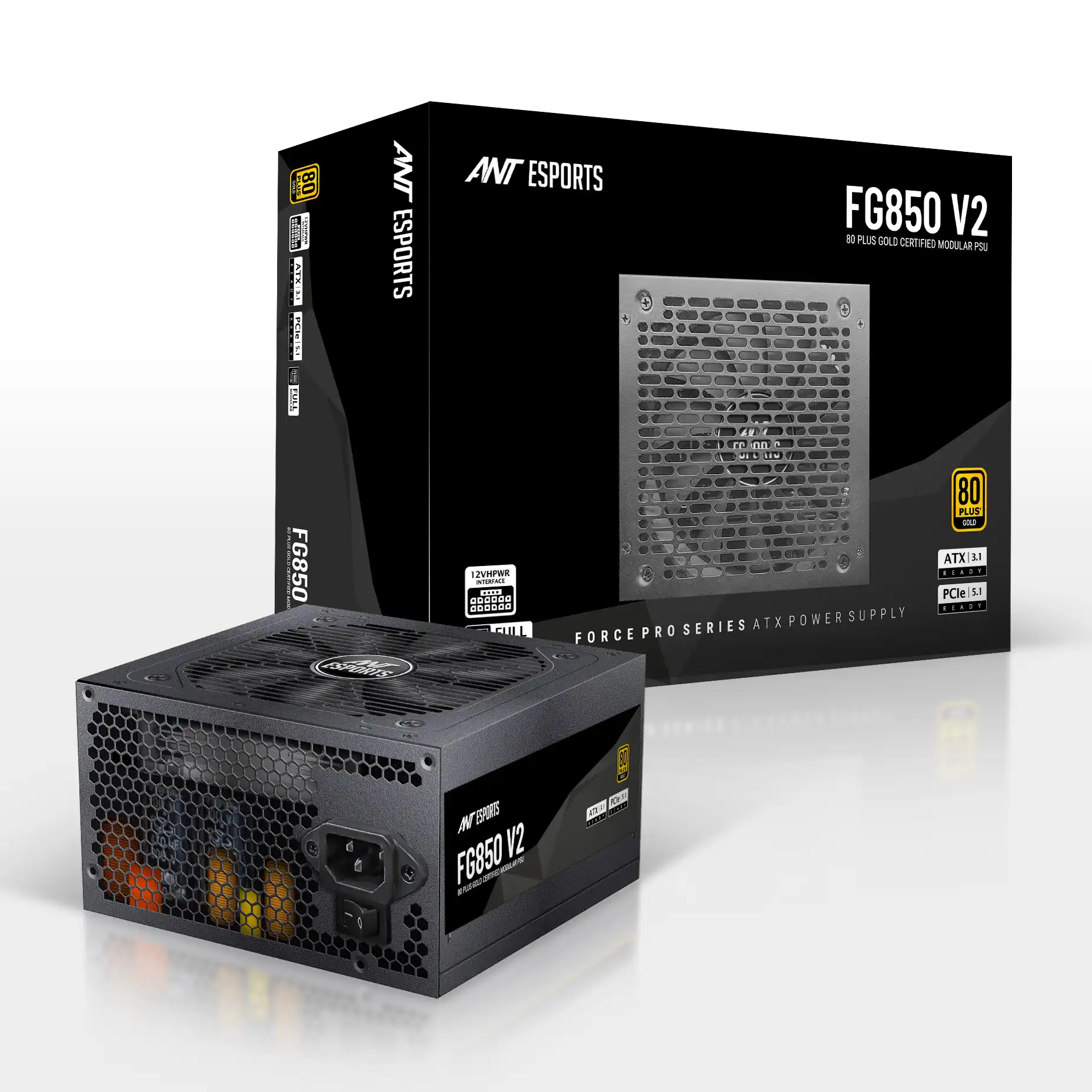 Ant Esports FG850 V2 850W 80 Plus Gold Power Supply