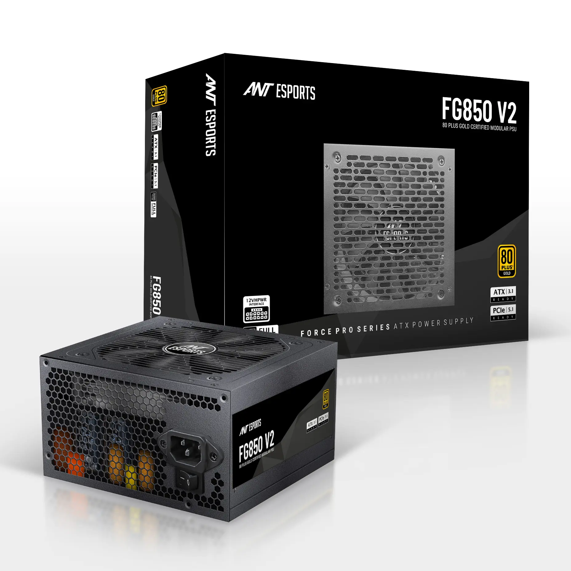 Ant Esports FG850 V2 850W 80 Plus Gold Power Supply