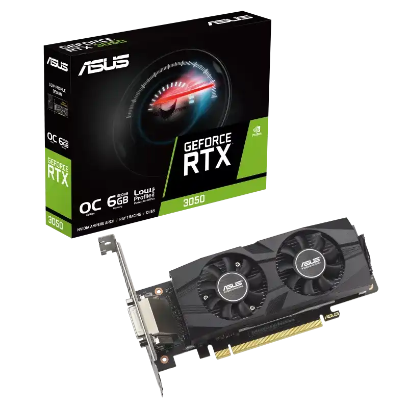 ASUS GeForce RTX 3050 LP BRK OC Edition 6GB GDDR6 Graphics Card 1