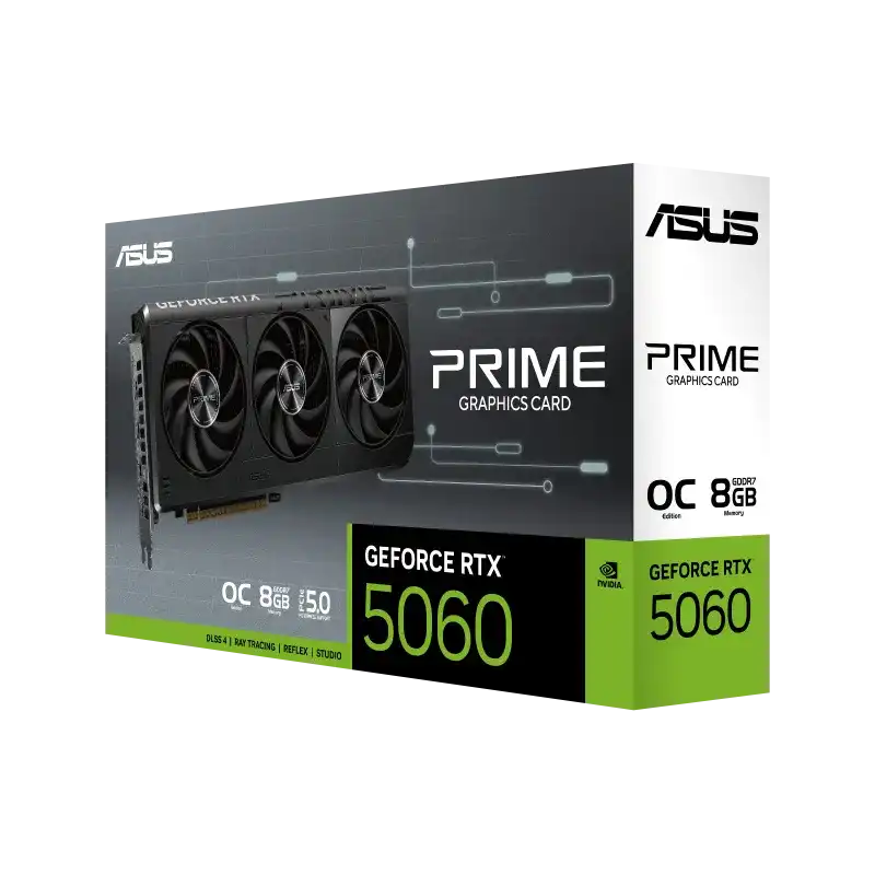 ASUS PRIME GeForce RTX 5060 8GB GDDR7 OC Edition Graphics Card 6