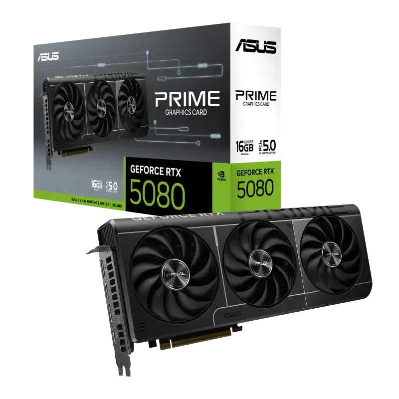 ASUS PRIME GeForce RTX 5080 16GB GDDR7 Graphics Card 1
