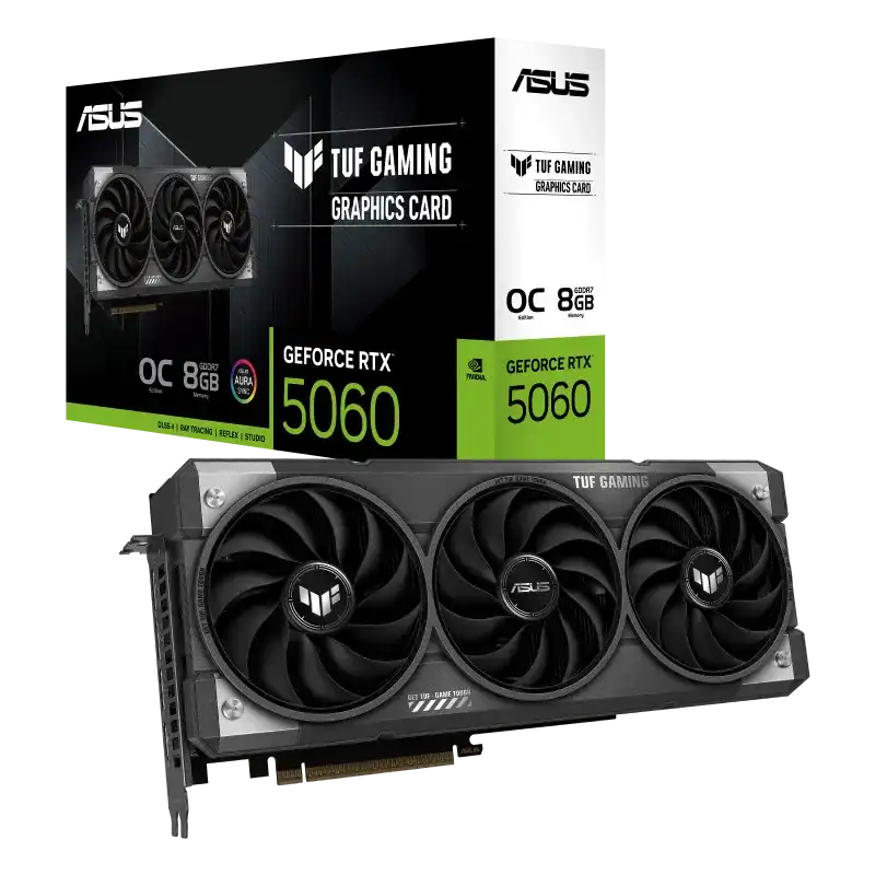ASUS TUF Gaming GeForce RTX 5060 8GB GDDR7 OC Edition Graphics Card