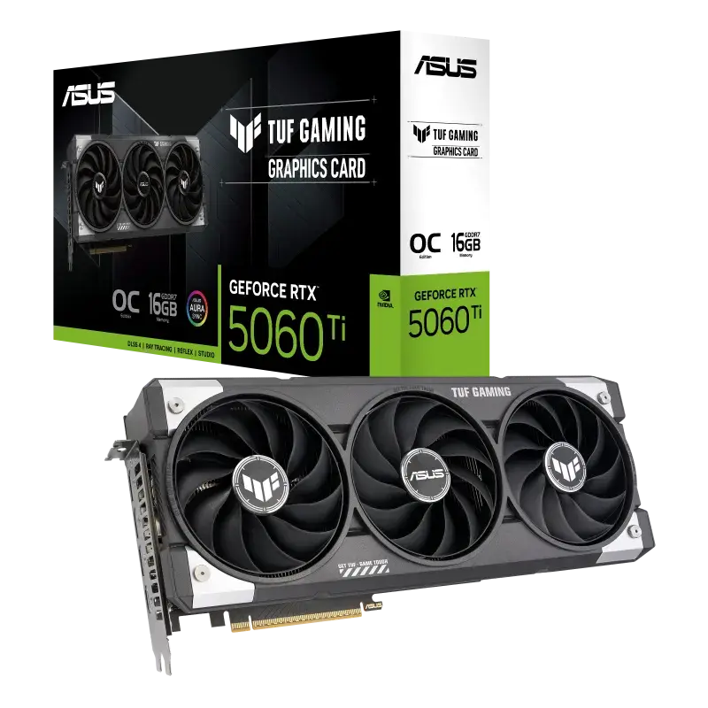 ASUS TUF Gaming GeForce RTX 5060 Ti 16GB GDDR7 OC Edition Graphics Card