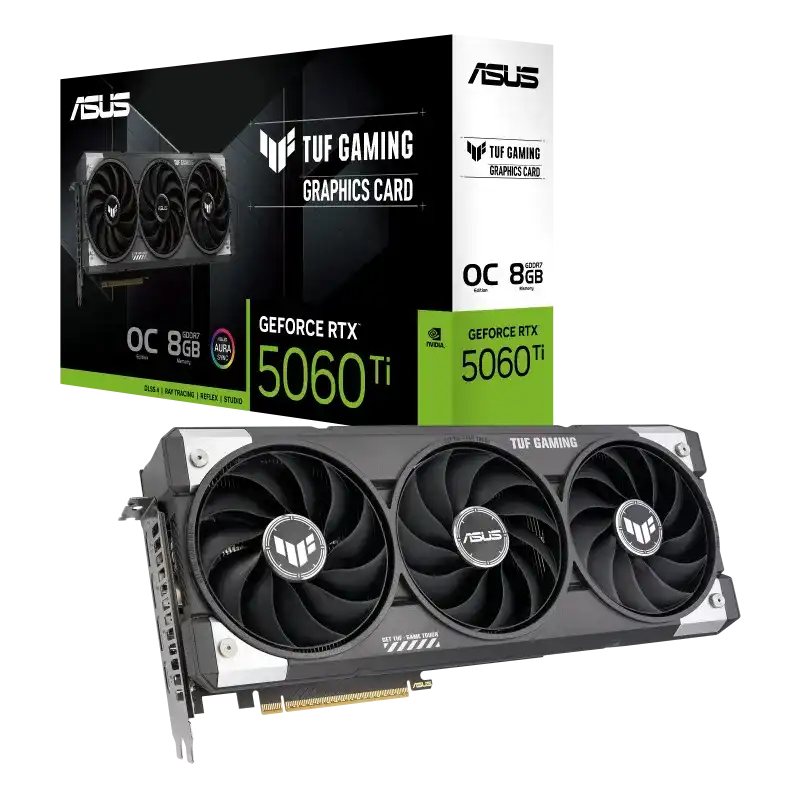 ASUS TUF Gaming GeForce RTX 5060 Ti 8GB GDDR7 OC Edition Graphics Card 1