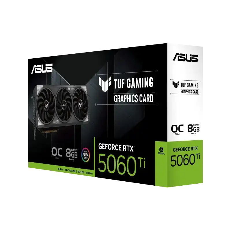 ASUS TUF Gaming GeForce RTX 5060 Ti 8GB GDDR7 OC Edition Graphics Card 10