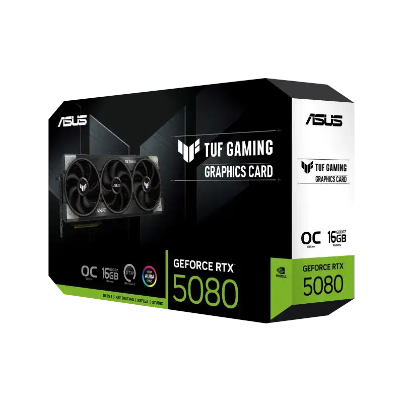 ASUS TUF Gaming GeForce RTX 5080 16GB GDDR7 OC Edition Graphics Card 8