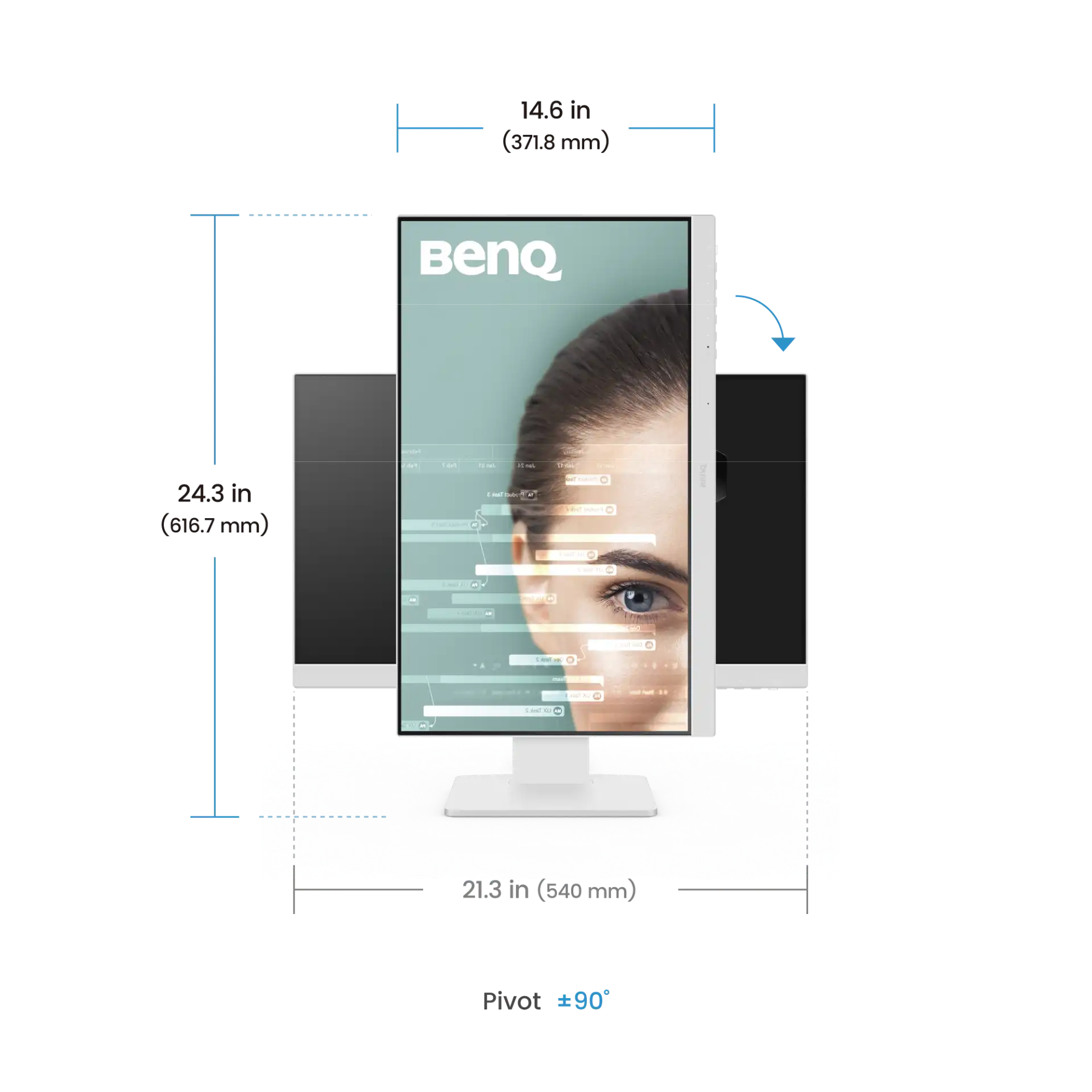 BenQ GW2486TC 24" Full HD IPS 100Hz Programming Monitor 6
