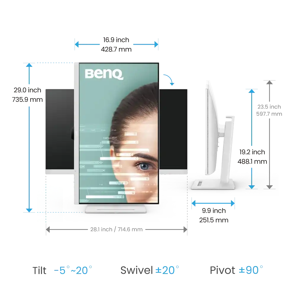 BenQ GW3290QT 31.5" 2K IPS Eye-Care Coding Monitor 5