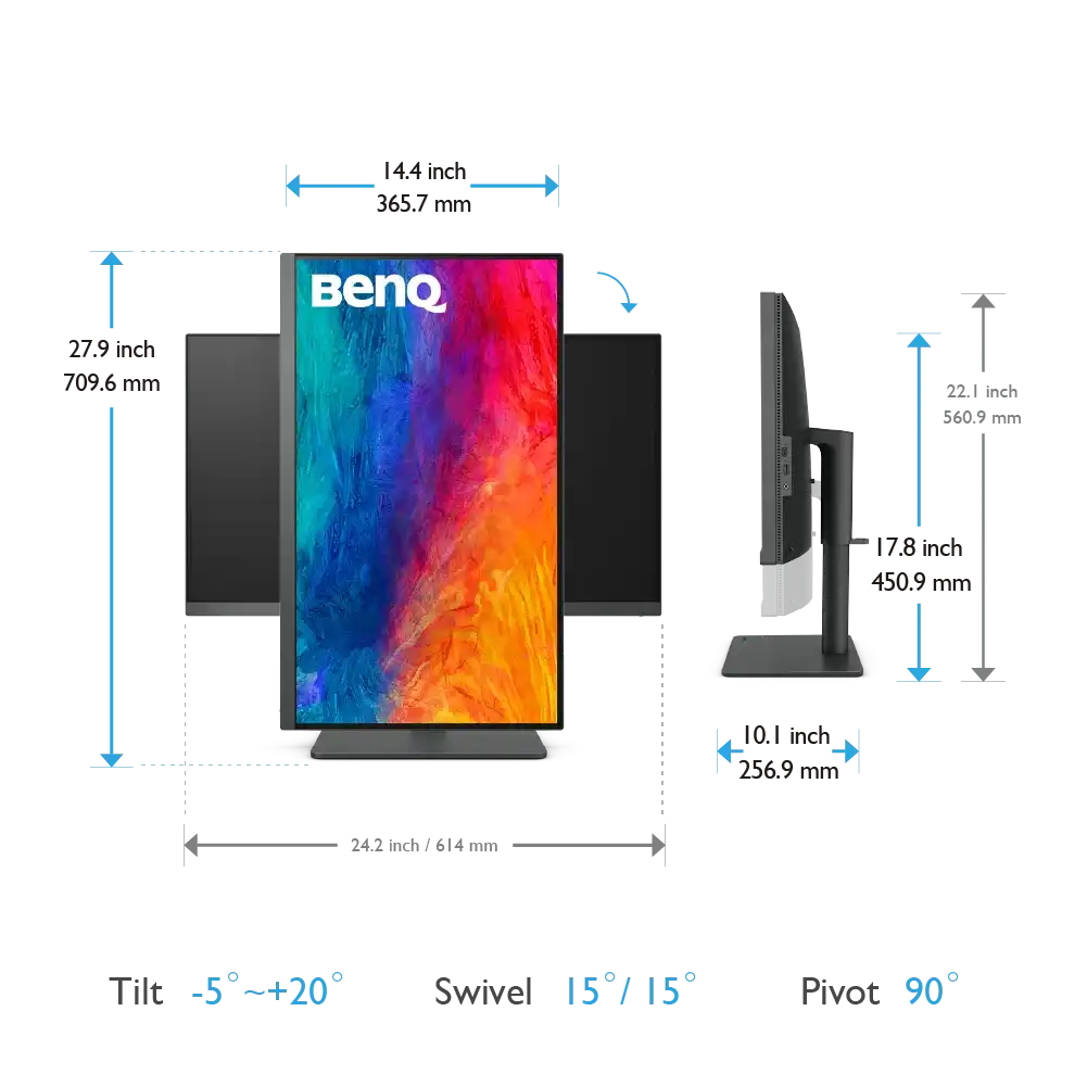 BenQ PD2705U 27" 4K IPS Designer Monitor 6