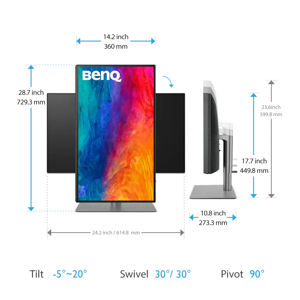 BenQ PD2725U 27" 4K IPS Designer Monitor 10