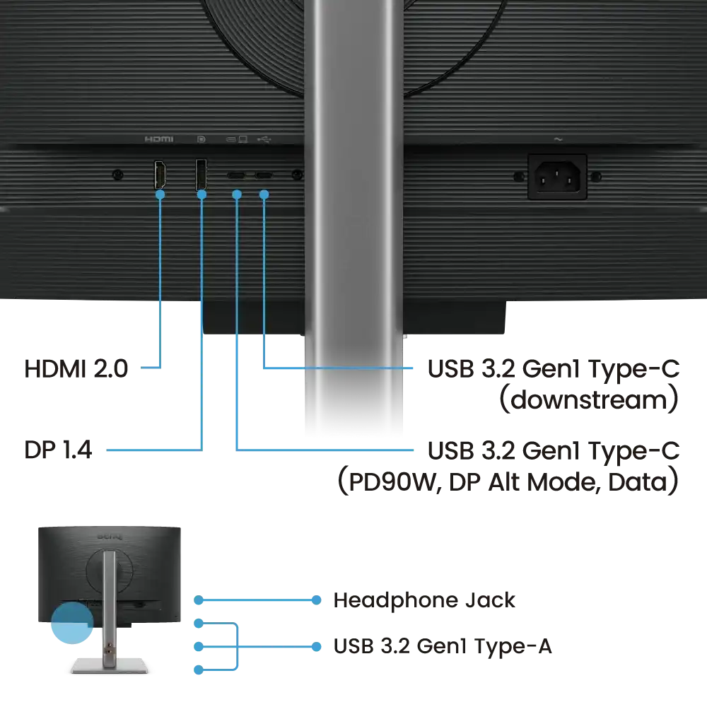 BenQ RD240Q 24.1" 2K IPS Programming Monitor 5