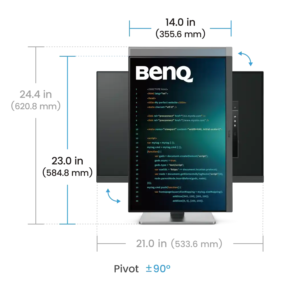 BenQ RD240Q 24.1" 2K IPS Programming Monitor 6