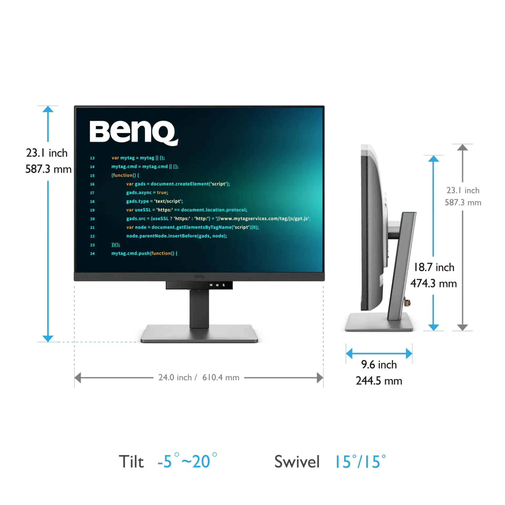 BenQ RD280U 28.2" 4K IPS Programming Monitor 3