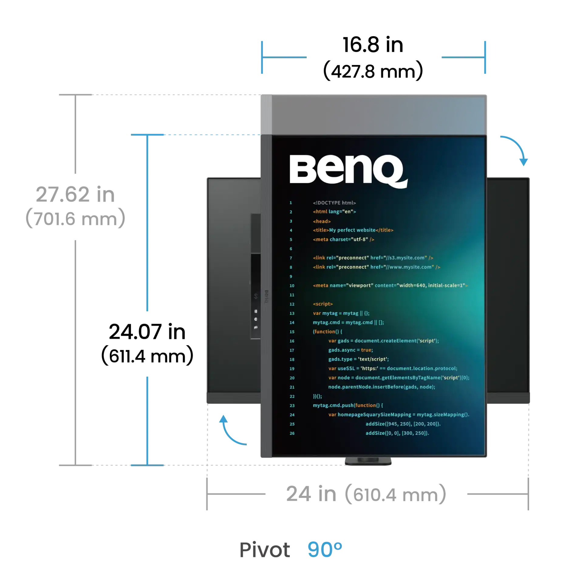 BenQ RD280UA 28.2" 4K+ Nano Matte IPS Programming Monitor 5