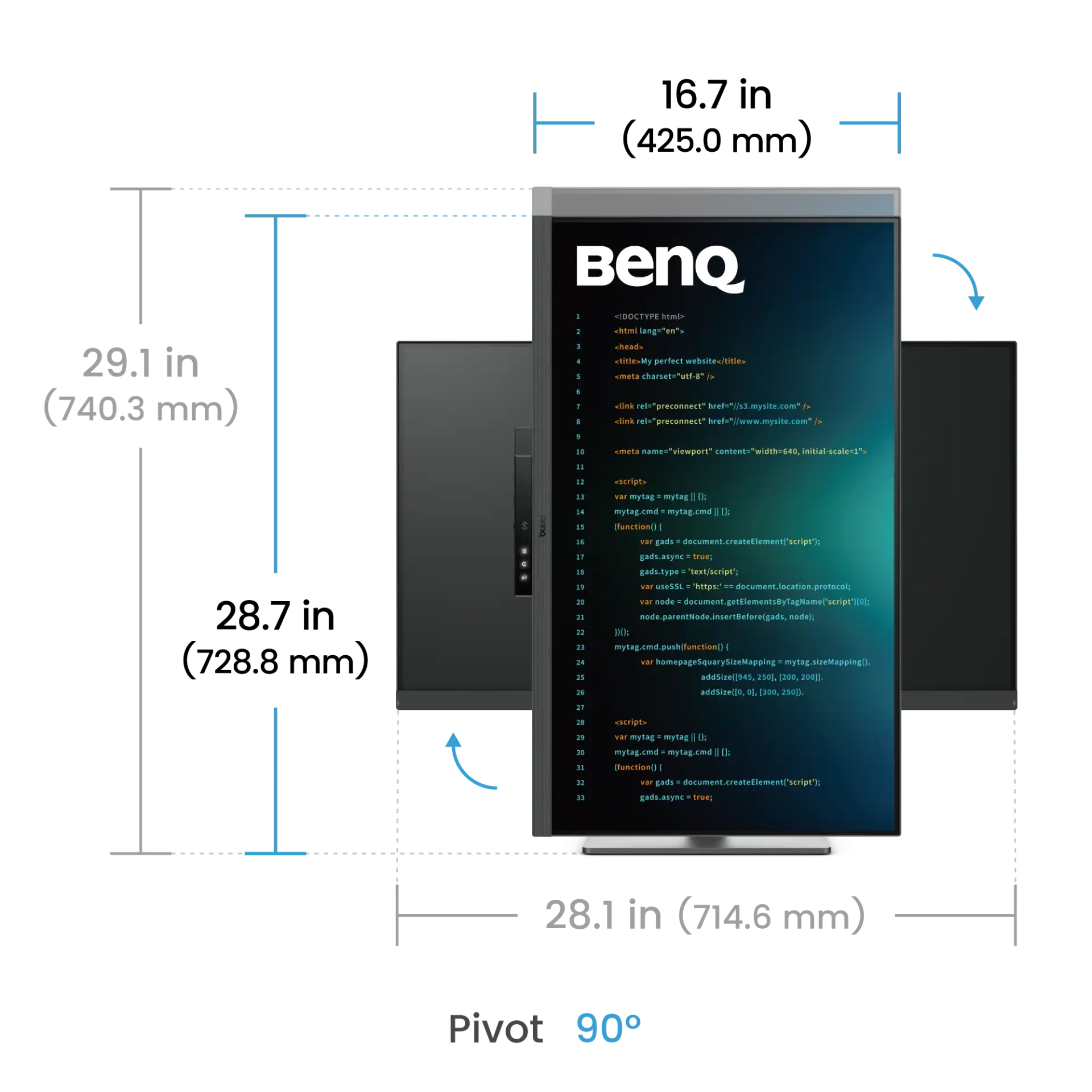BenQ RD320U 32" 4K IPS Programming Monitor 3