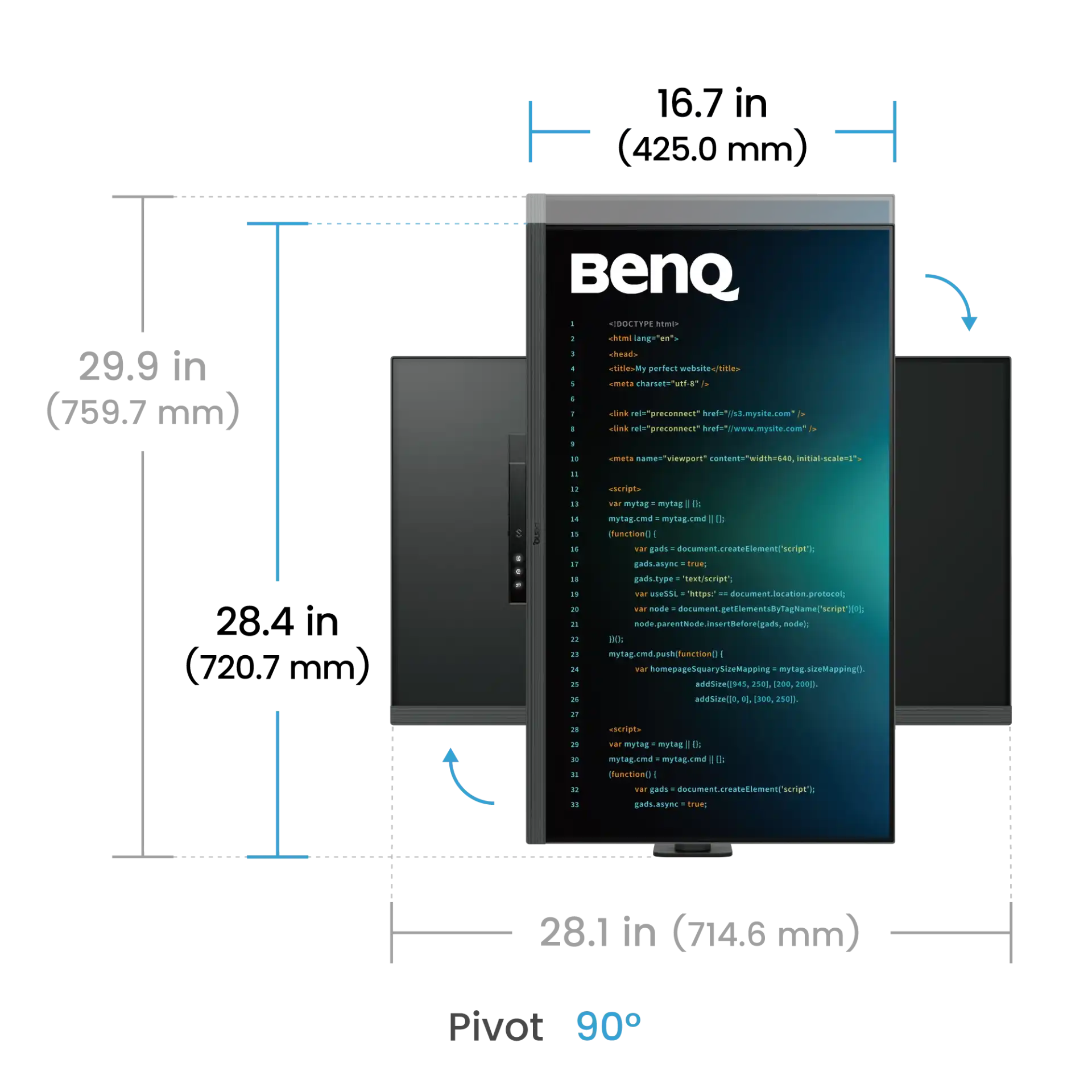 BenQ RD320UA 32" 4K IPS Programming Monitor 3