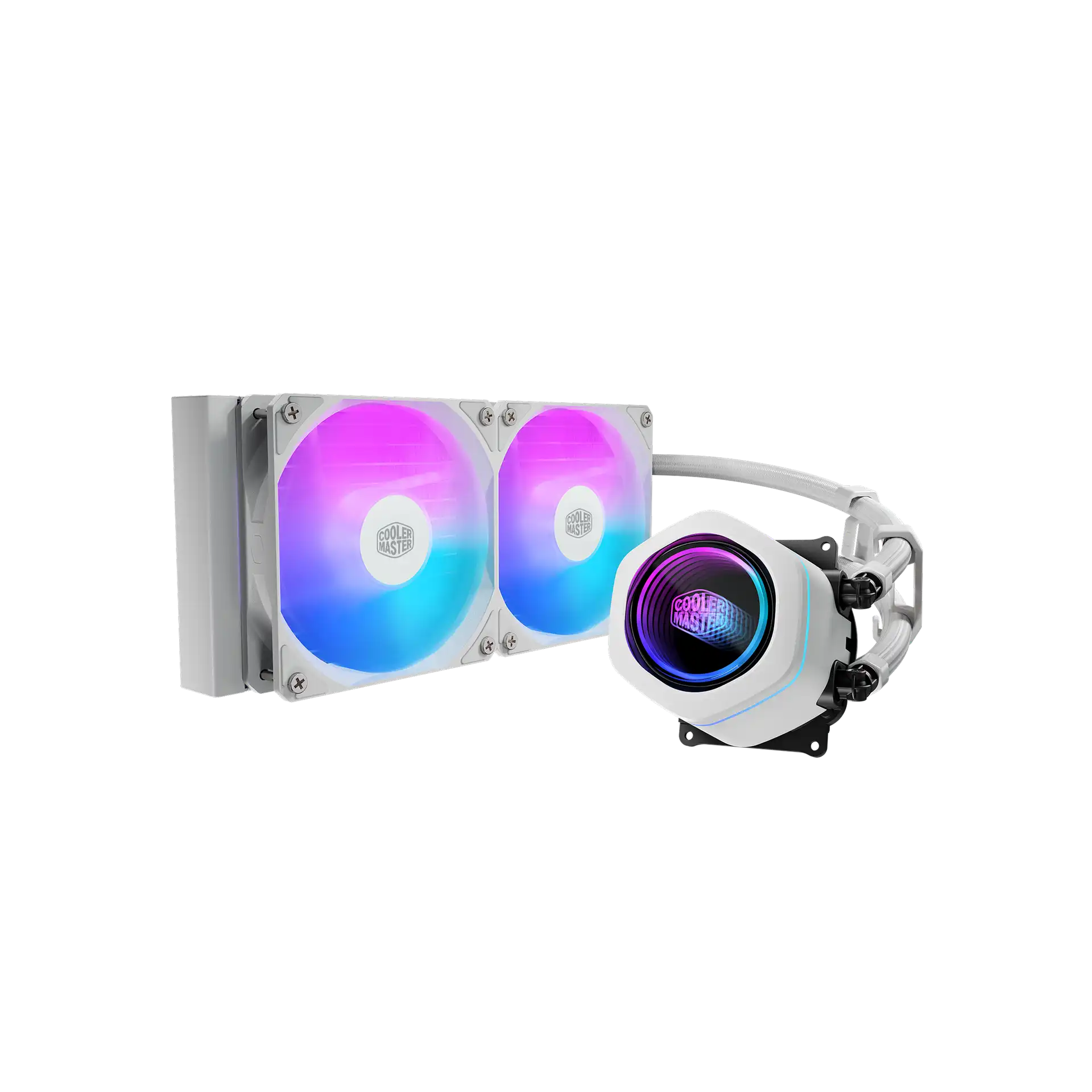 Cooler Master MasterLiquid 240 Core Liquid Cooler - White