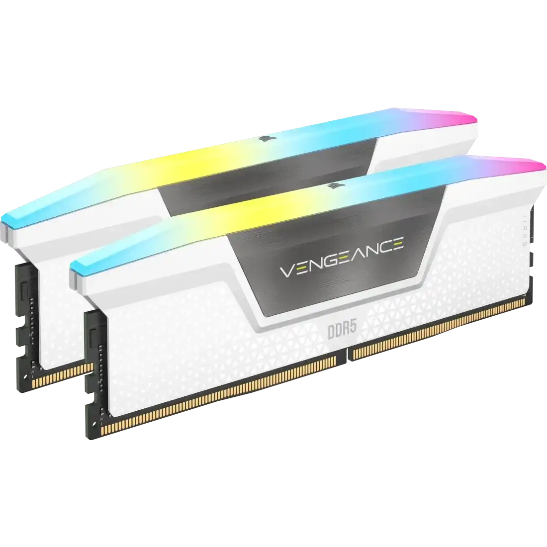 Corsair Vengeance RGB 32GB (2x16GB) DDR5 6400MHz CL32 1.40V Intel XMP RAM - White 2