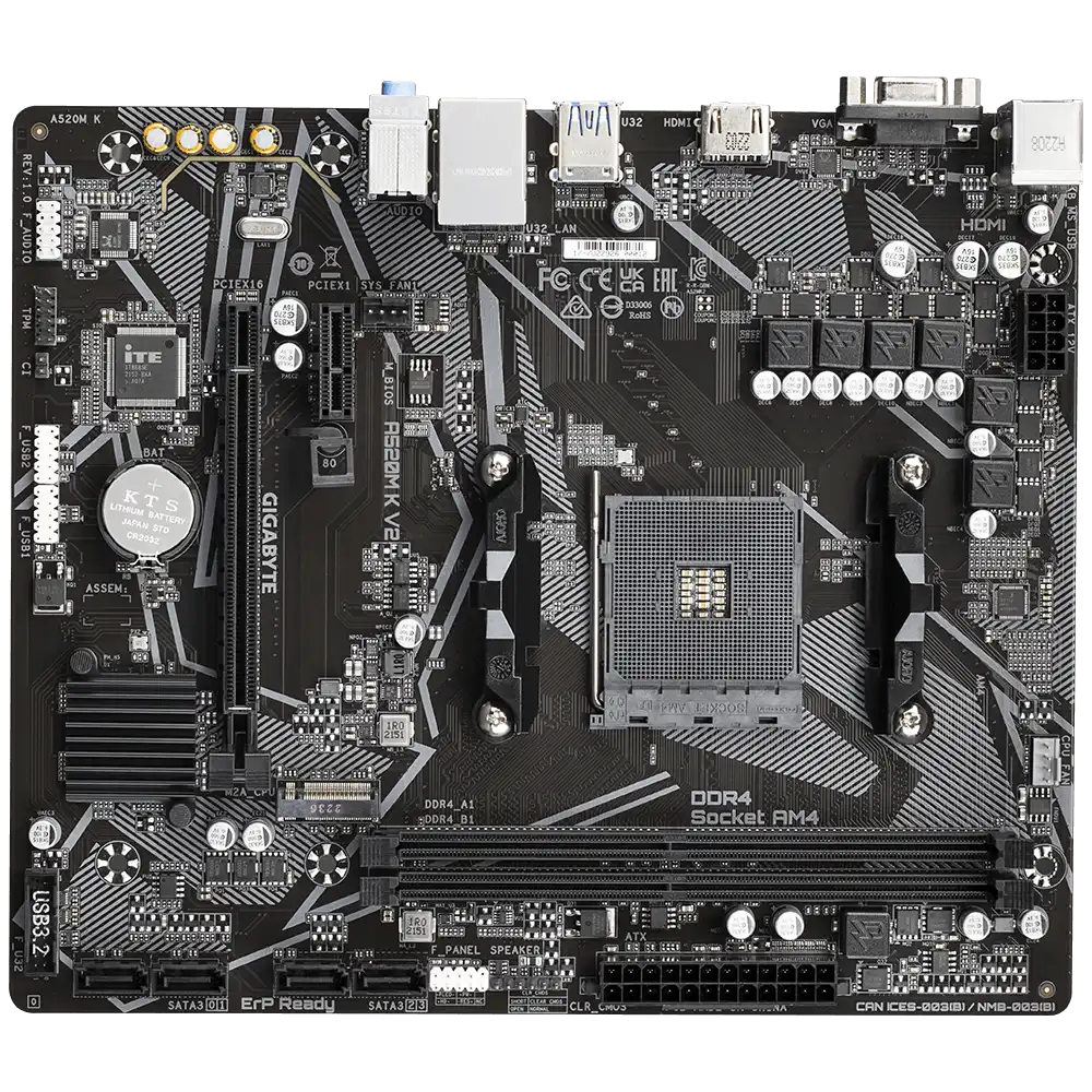 Gigabyte A520M K V2 Motherboard 2