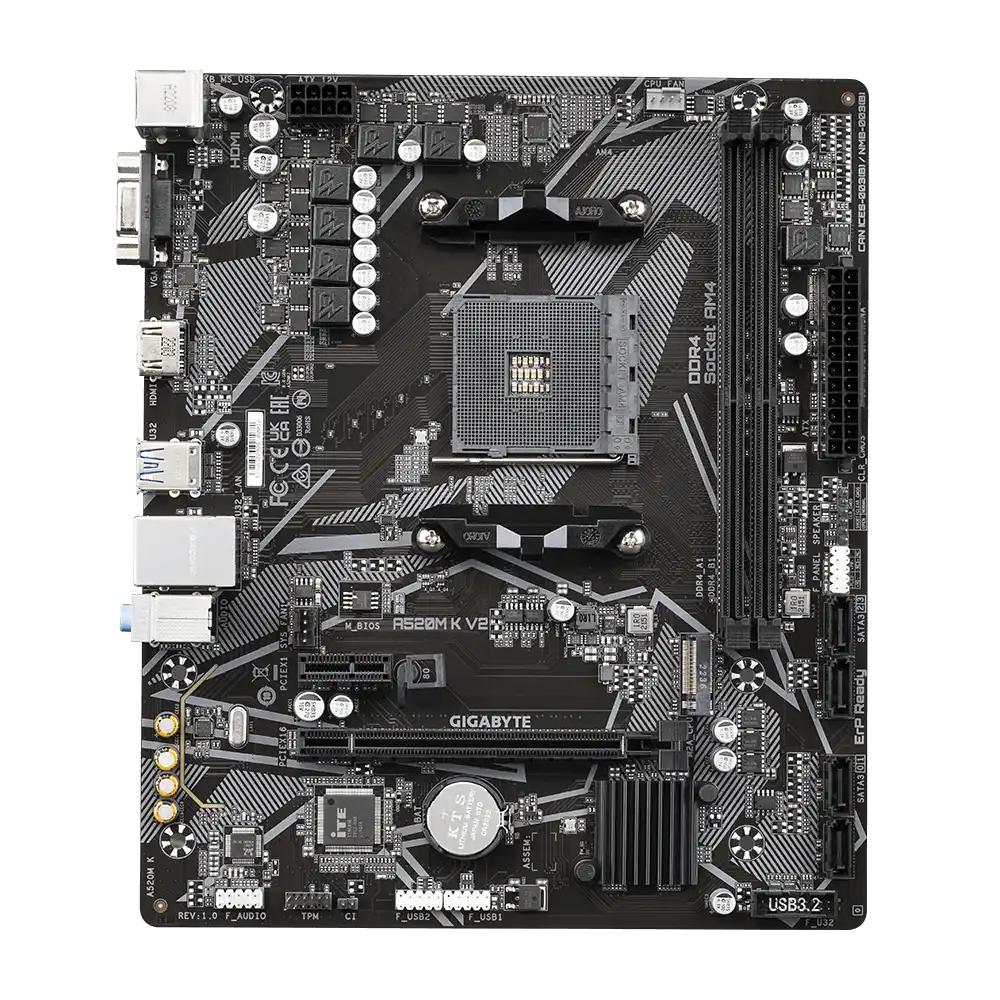 Gigabyte A520M K V2 Motherboard 3