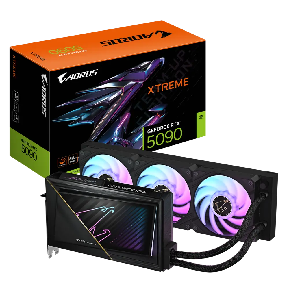 GIGABYTE AORUS GeForce RTX 5090 32GB GDDR7 XTREME WATERFORCE Graphics Card