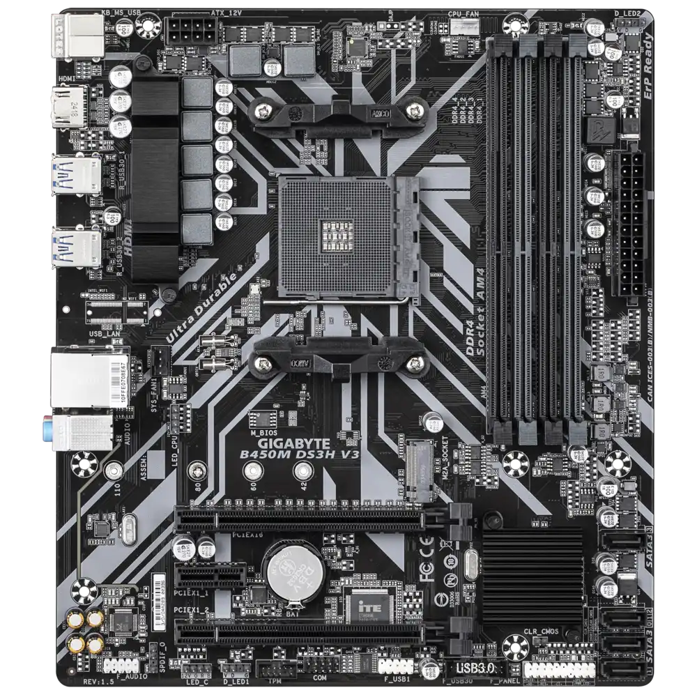 Gigabyte B450M DS3H V3 Motherboard 3