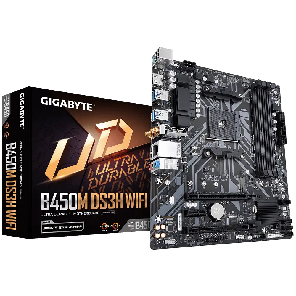 Gigabyte B450M DS3H WIFI Motherboard 1