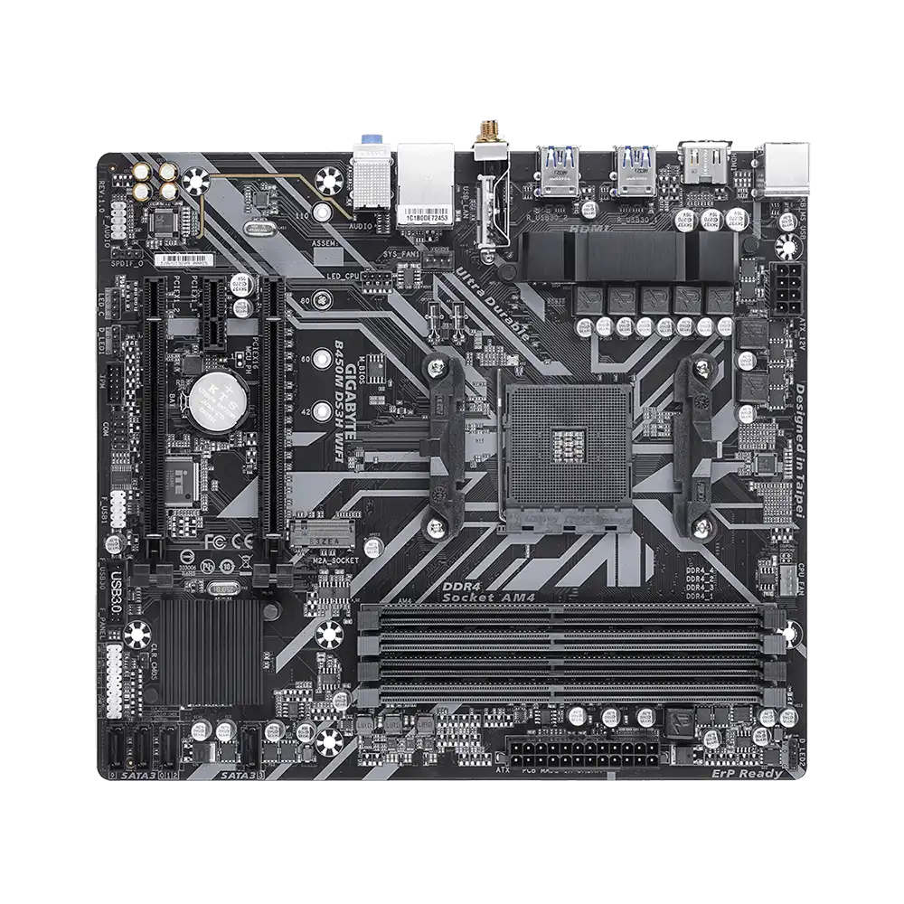 Gigabyte B450M DS3H WIFI Motherboard 2