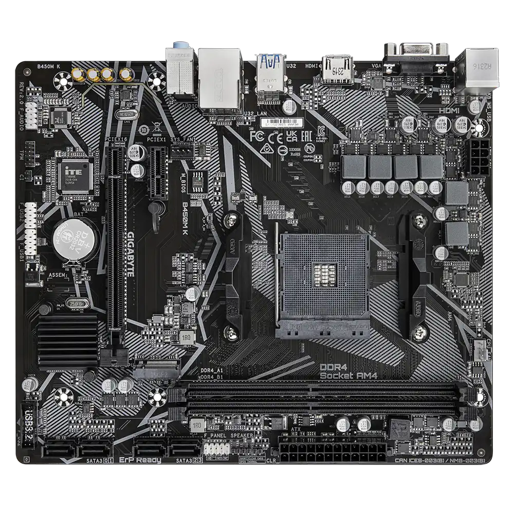 Gigabyte B450M K Motherboard 3