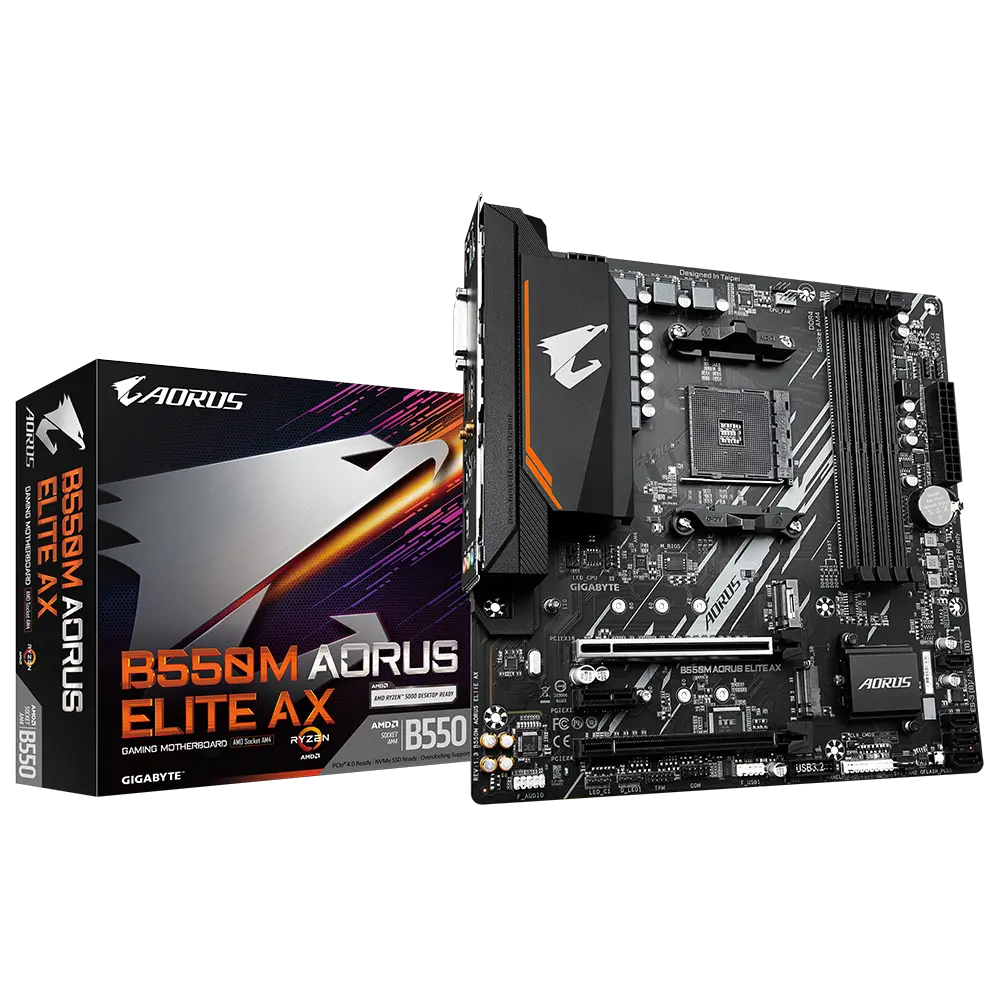 Gigabyte B550M AORUS ELITE AX Motherboard