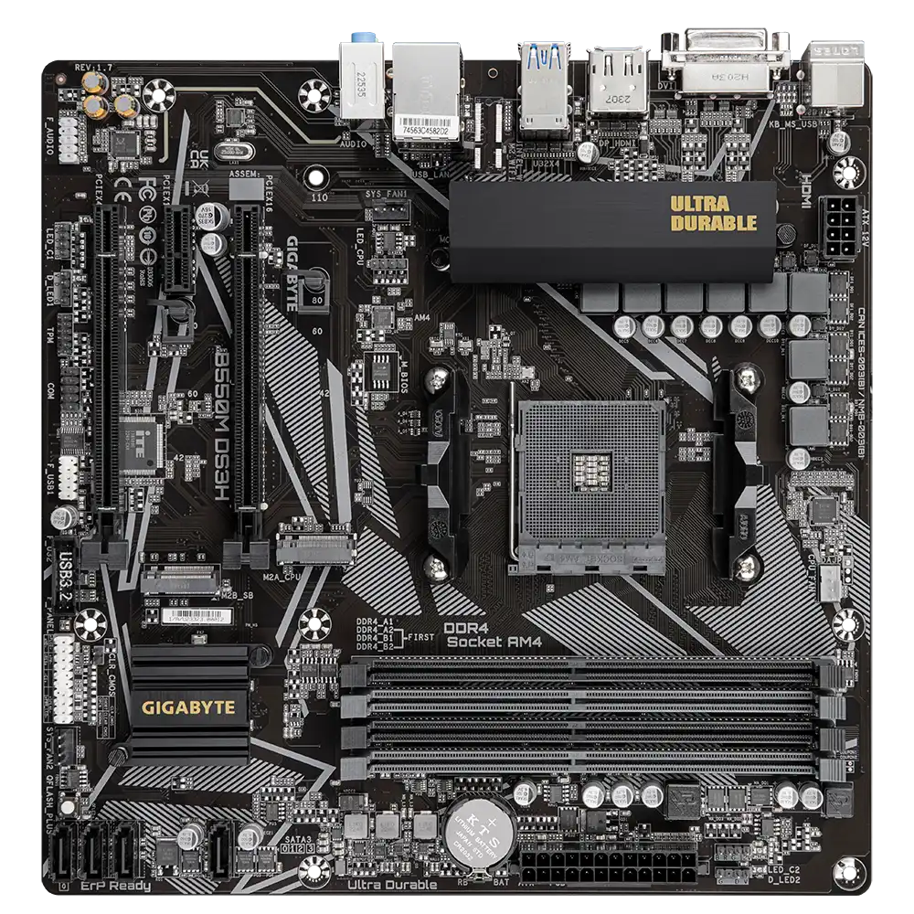 Gigabyte B550M DS3H Motherboard 2