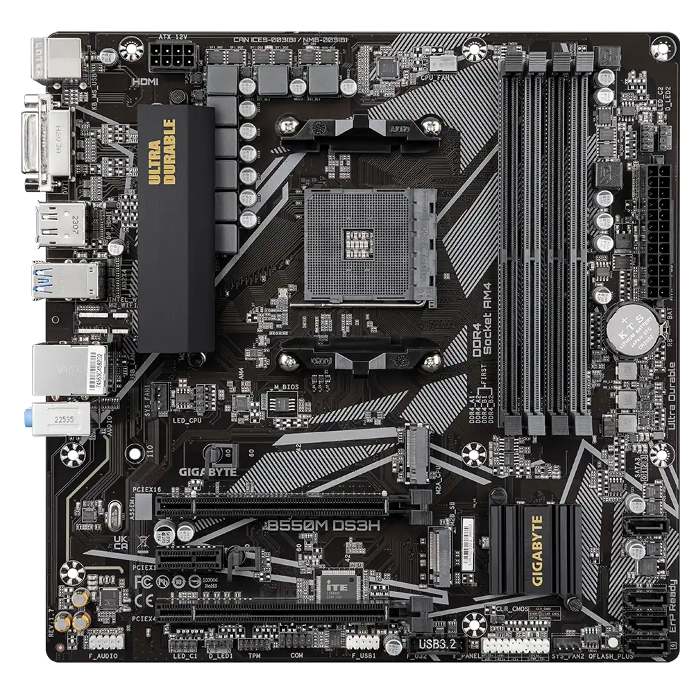 Gigabyte B550M DS3H Motherboard 4