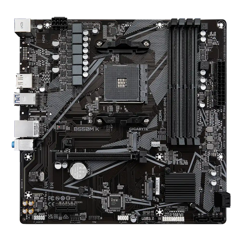 Gigabyte B550M K Motherboard 3