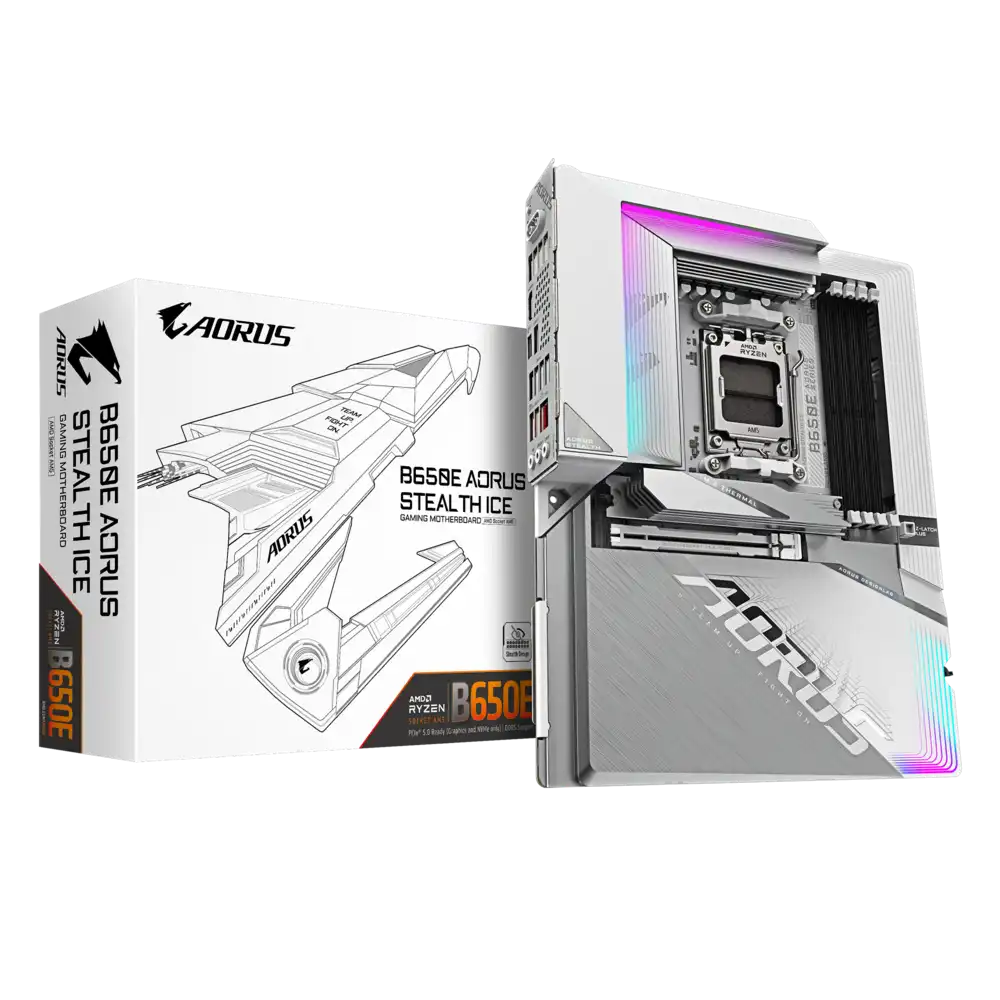 Gigabyte B650E AORUS STEALTH ICE Motherboard 1