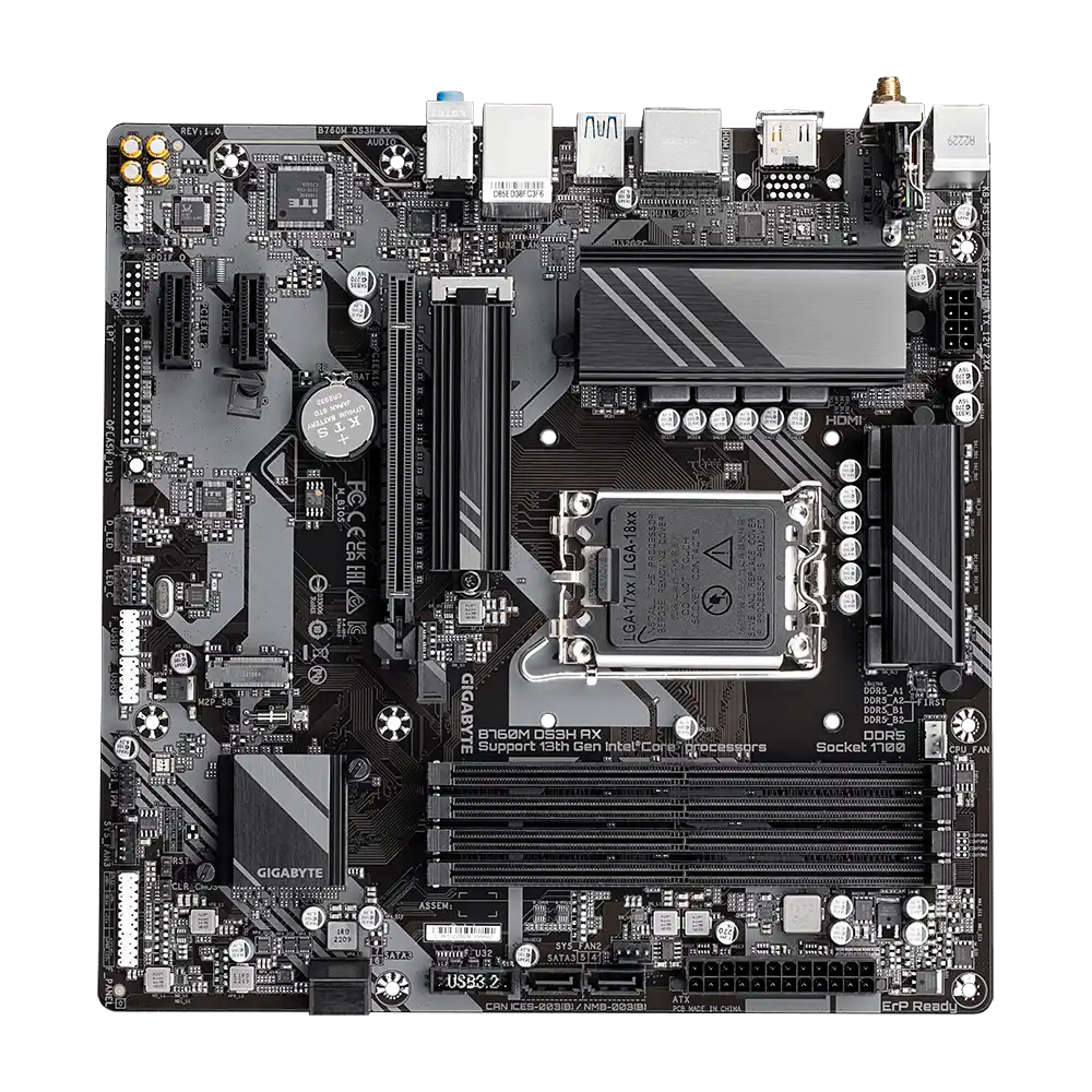 Gigabyte B760M DS3H AX Motherboard 4