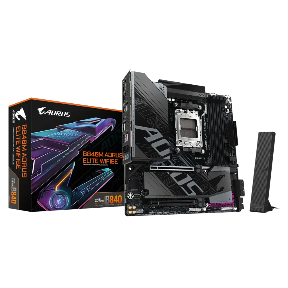 Gigabyte B840M AORUS ELITE WIFI6E Motherboard