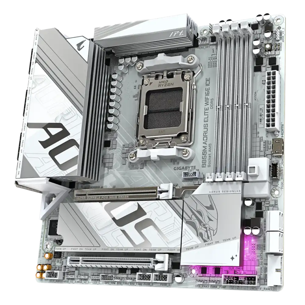 Gigabyte B850M AORUS ELITE WIFI6E ICE Motherboard 2