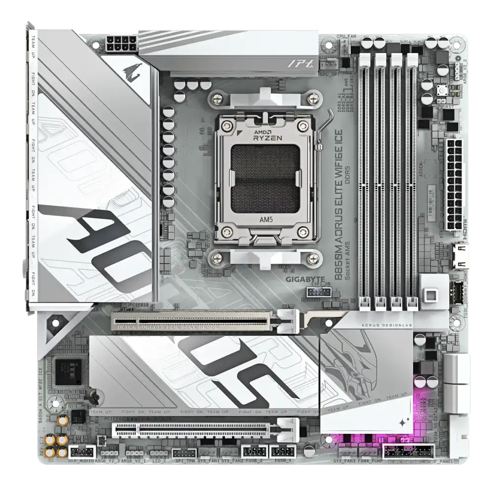 Gigabyte B850M AORUS ELITE WIFI6E ICE Motherboard 5