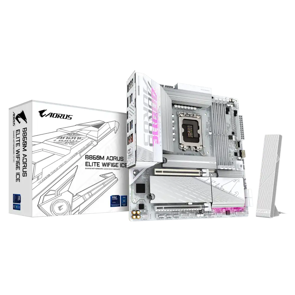 Gigabyte B860M AORUS ELITE WIFI6E ICE Motherboard 1