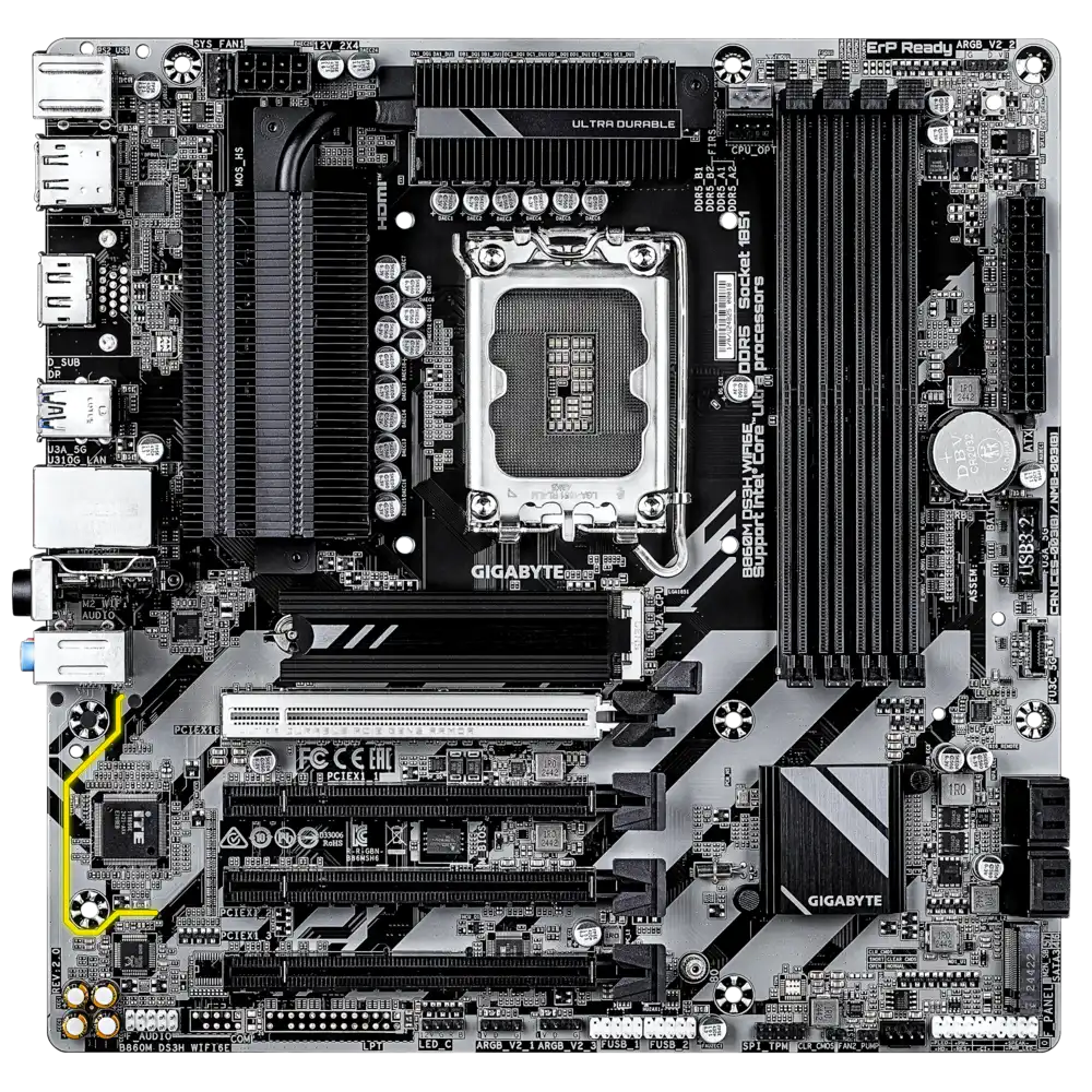 Gigabyte B860M DS3H WIFI6E Motherboard 3