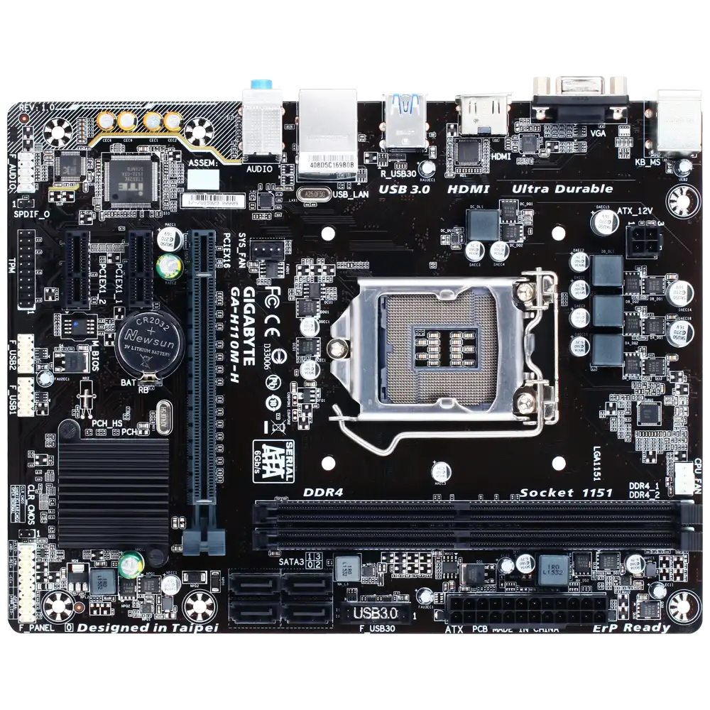 Gigabyte GA-H110M-H Motherboard 3