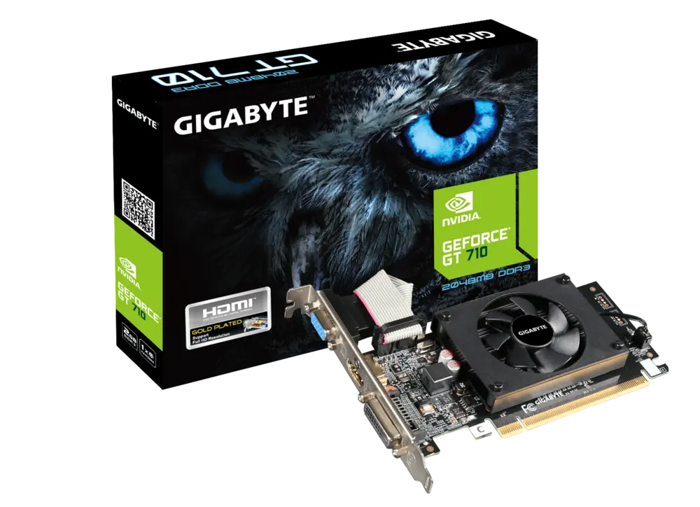 GIGABYTE GeForce GT 710 2GB DDR3 GV-N710D3-2GL Graphics Card