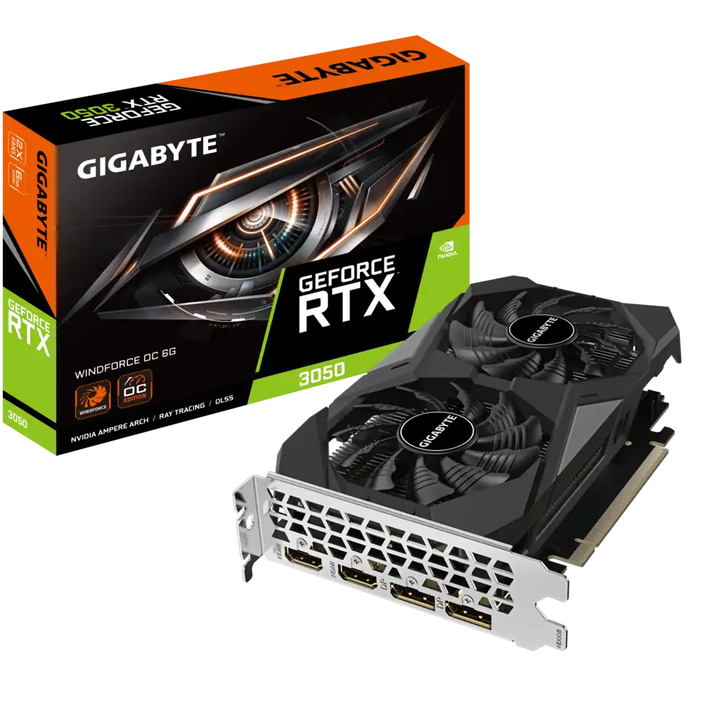 GIGABYTE GeForce RTX 3050 6GB GDDR6 WINDFORCE OC Graphics Card 1