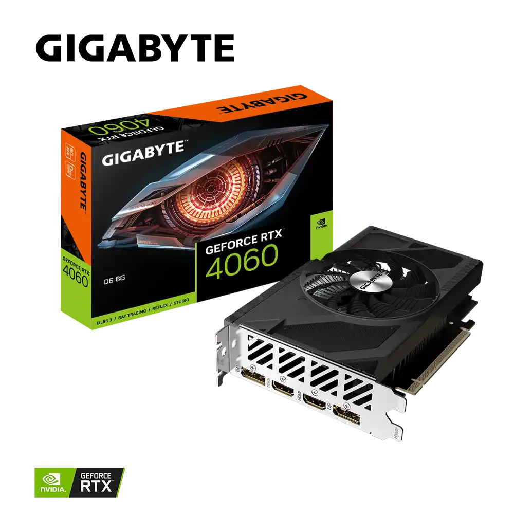 GIGABYTE GeForce RTX 4060 8GB GDDR6 D6 Graphics Card