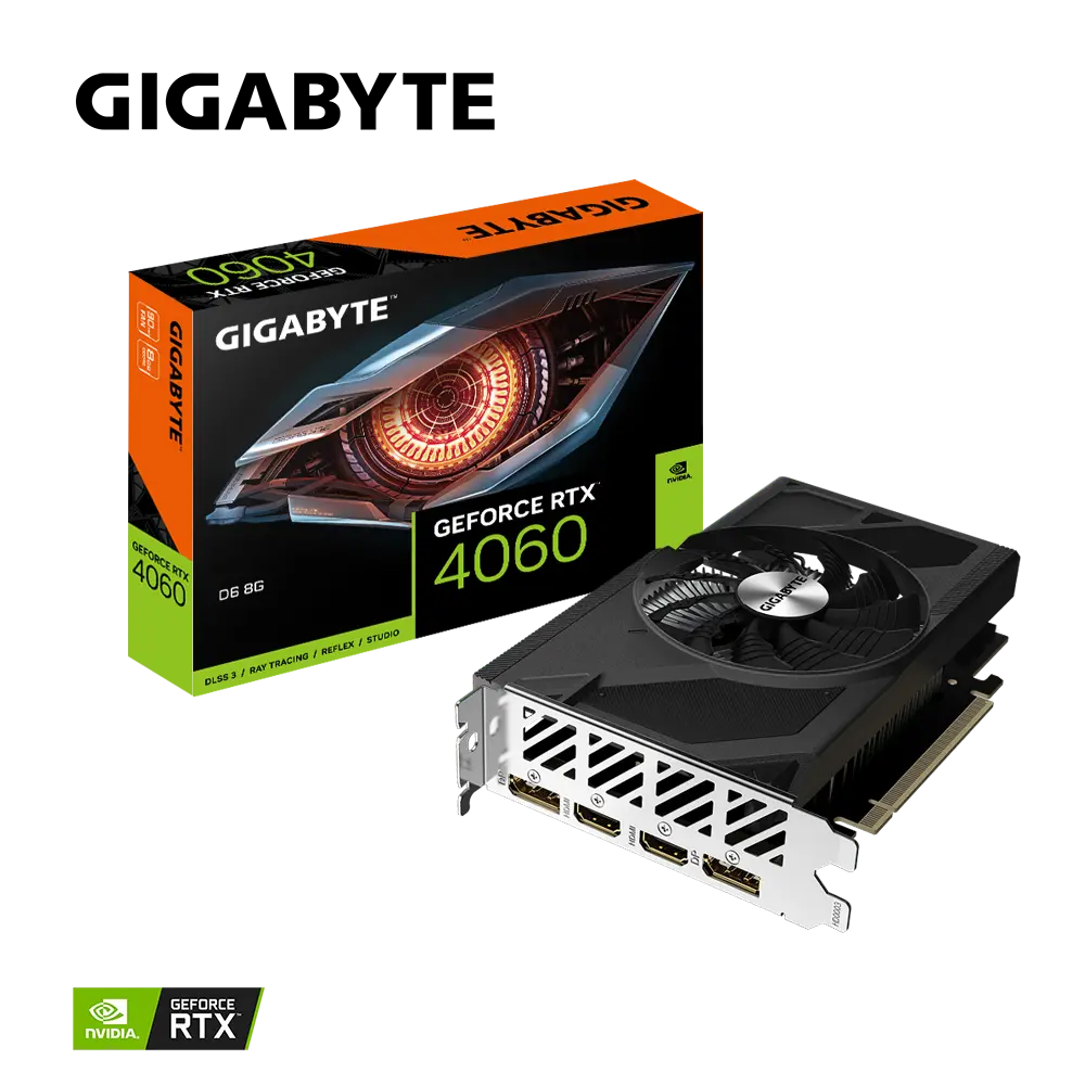 GIGABYTE GeForce RTX 4060 8GB GDDR6 D6 Graphics Card