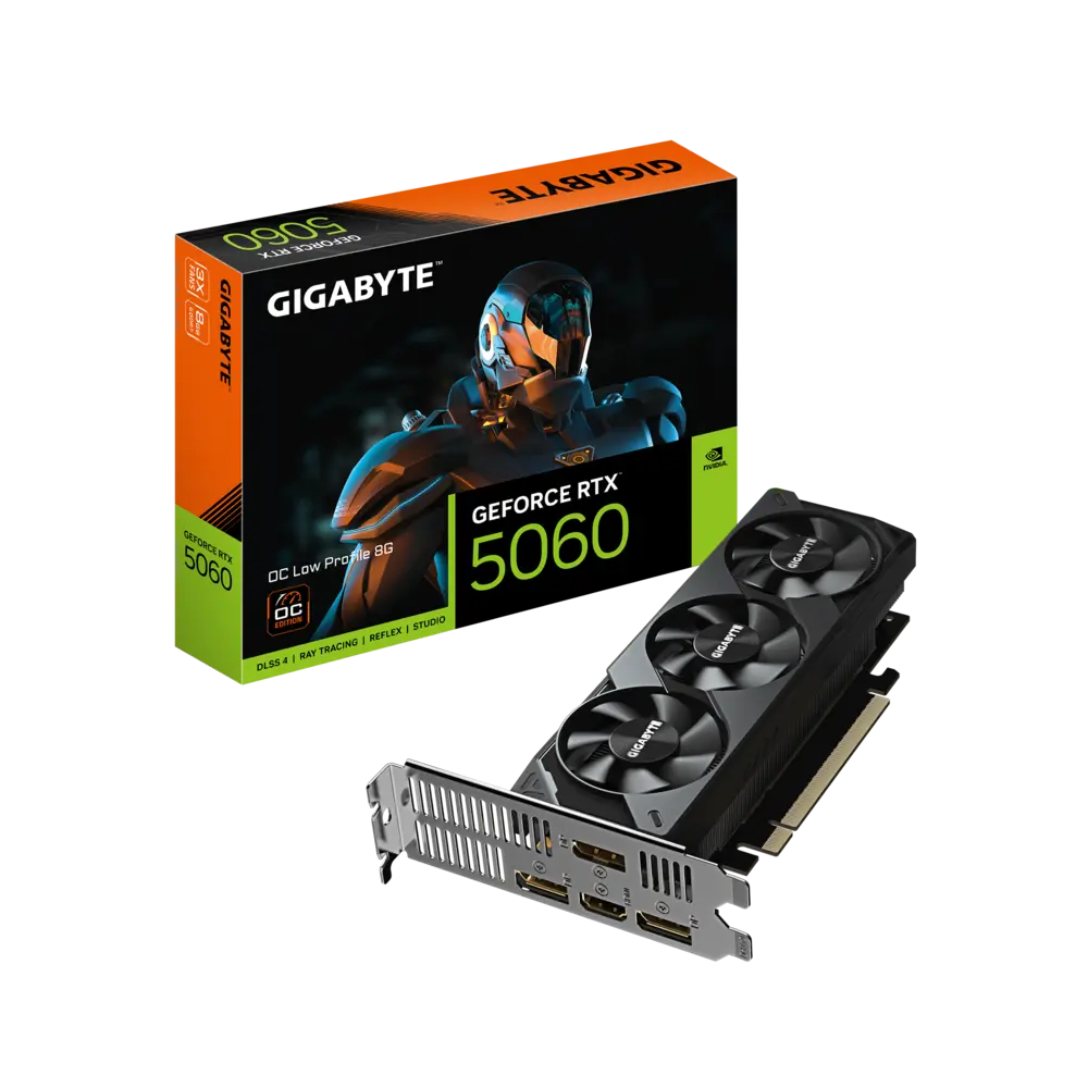 GIGABYTE GeForce RTX 5060 8GB GDDR7 OC Low Profile Graphics Card