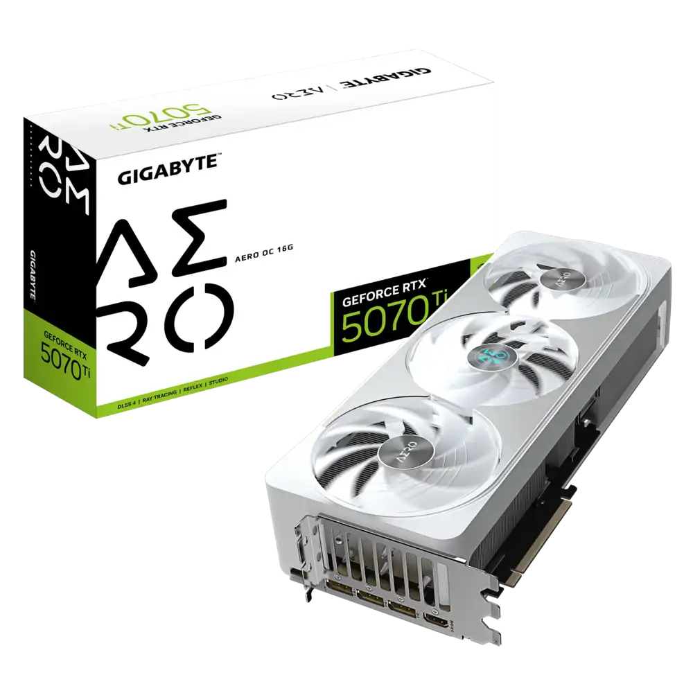 GIGABYTE GeForce RTX 5070 Ti 16GB GDDR7 AERO OC Graphics Card