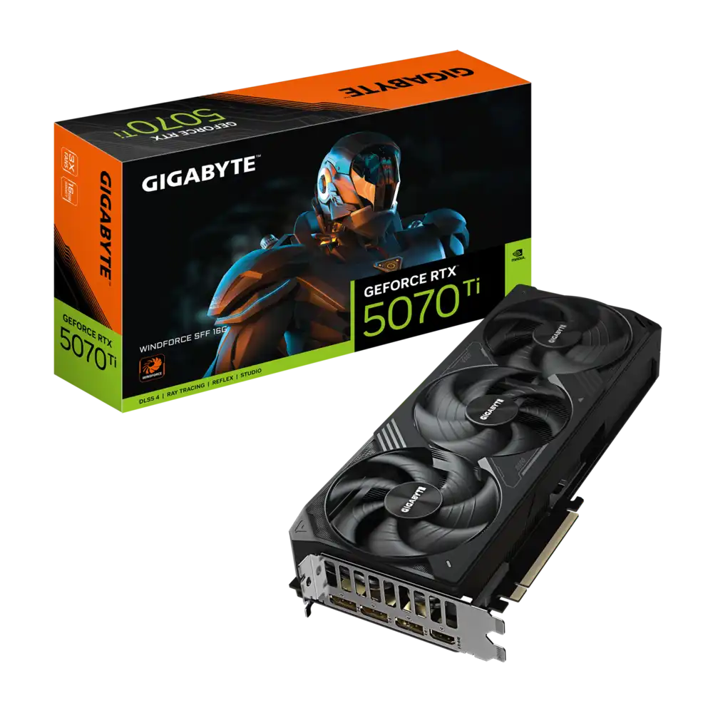 GIGABYTE GeForce RTX 5070 Ti 16GB GDDR7 WINDFORCE SFF Graphics Card