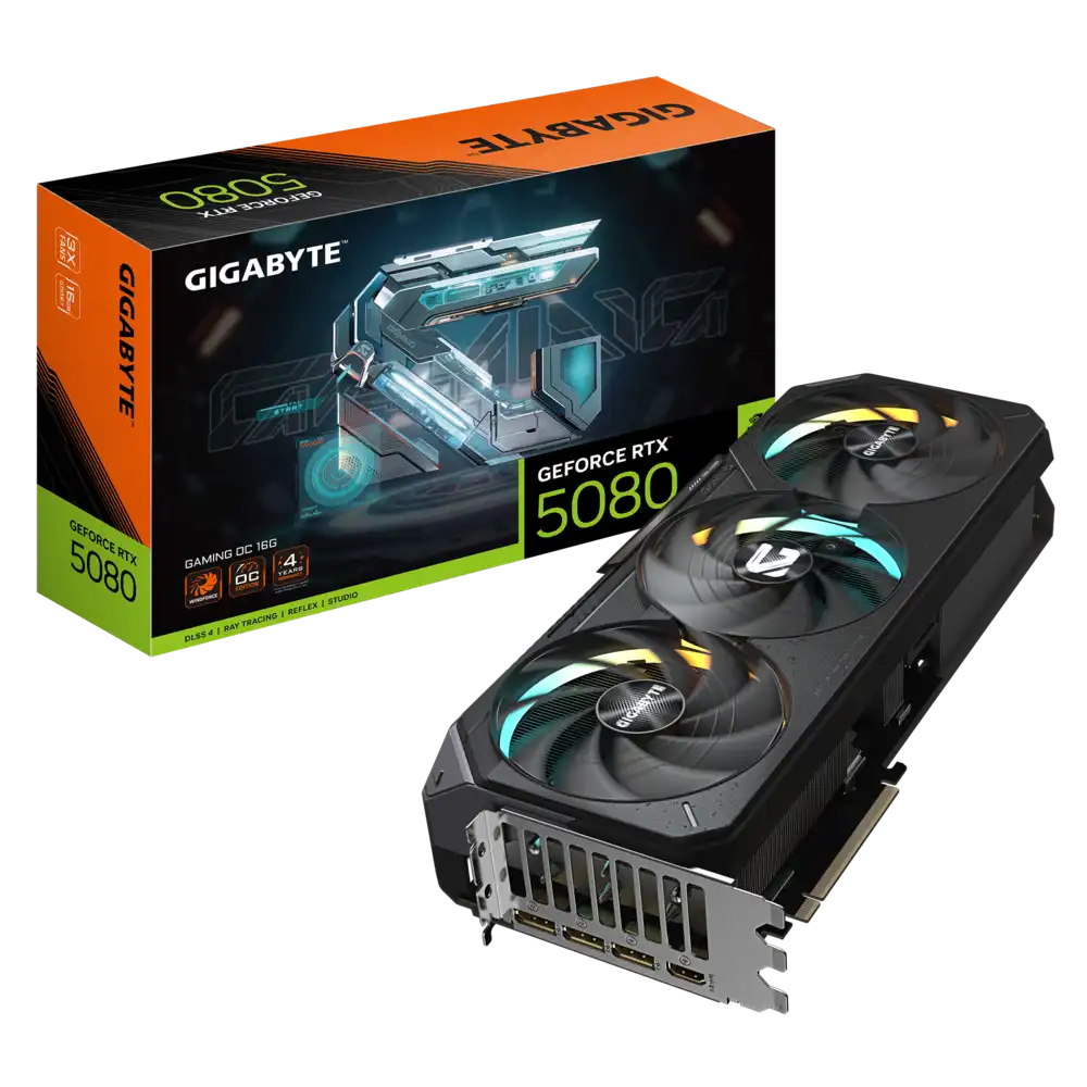 GIGABYTE GeForce RTX 5080 16GB GDDR7 GAMING OC Graphics Card